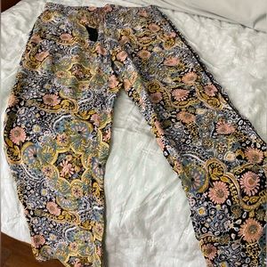 Loft bohemian style wide leg pant’s women’s size medium